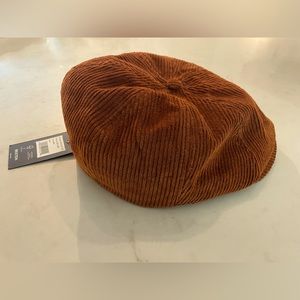 NWT Brixton Corduroy Cotton Newsboy Cap Medium Amber